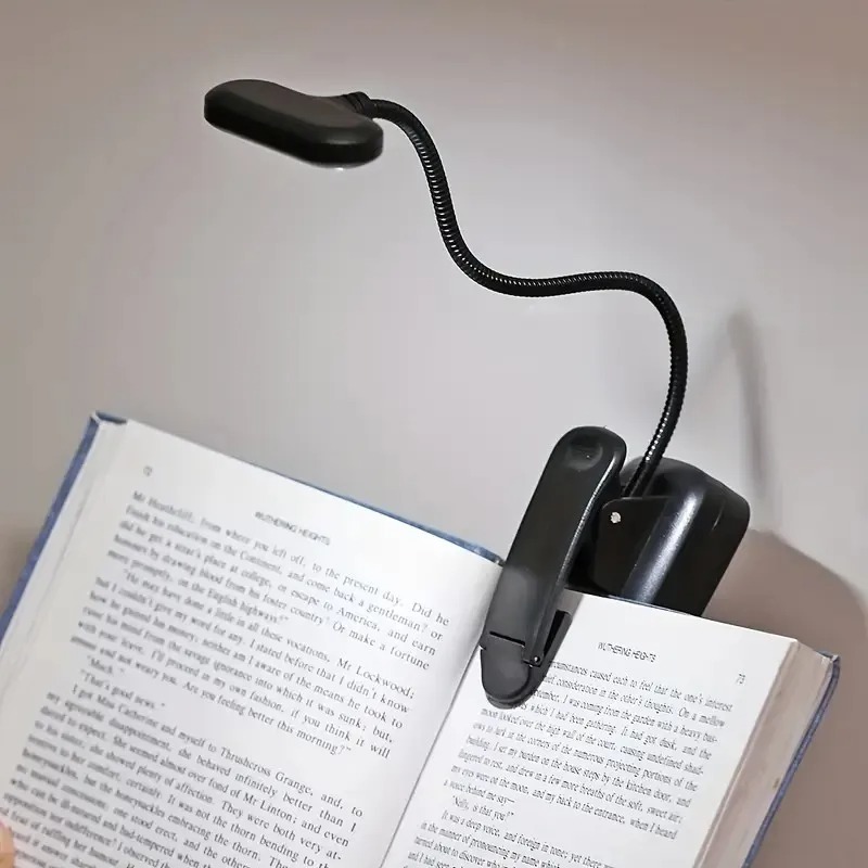 Laptop Accessories Light - Mini LED-boeklamp met clip, op batterijen