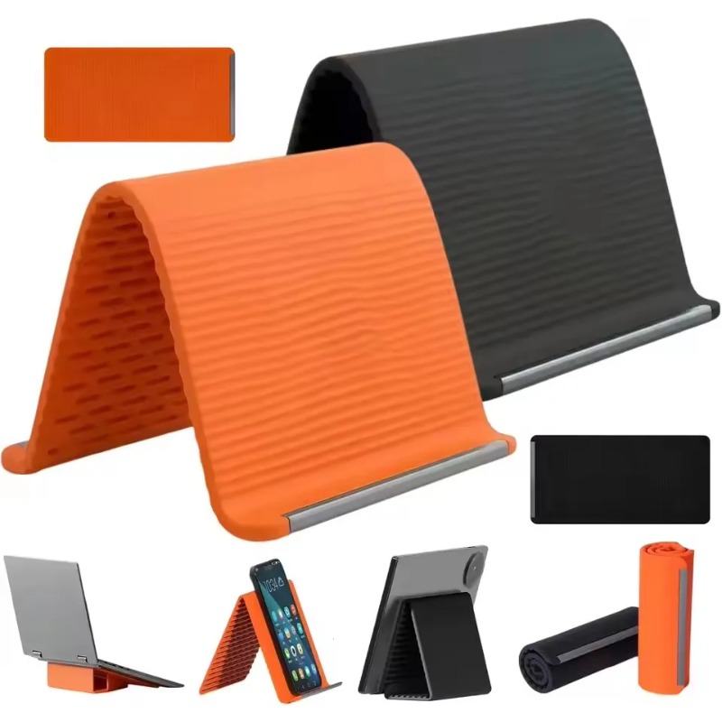Laptop Accessories For Office - Flexibele opvouwbare siliconen telefoonhouder, draagbare verstelbare