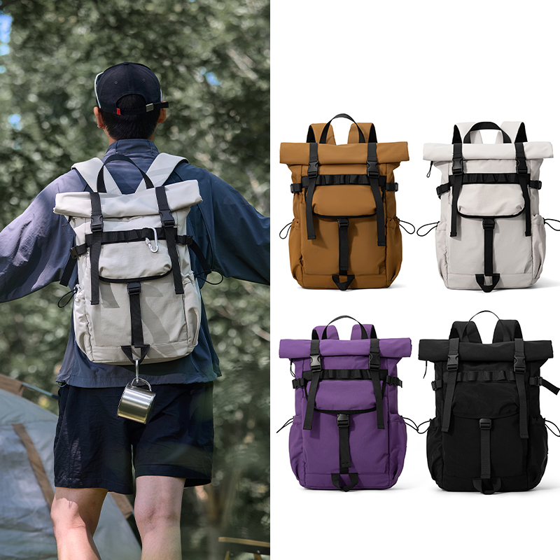 Laptop Bag Waterproof - Nieuwe heren rugzak met opvouwbare opening,