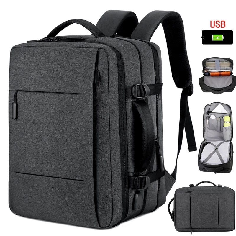 Laptop Bag Waterproof - Reisrugzak Heren Zakelijke rugzak School uitbreidbare