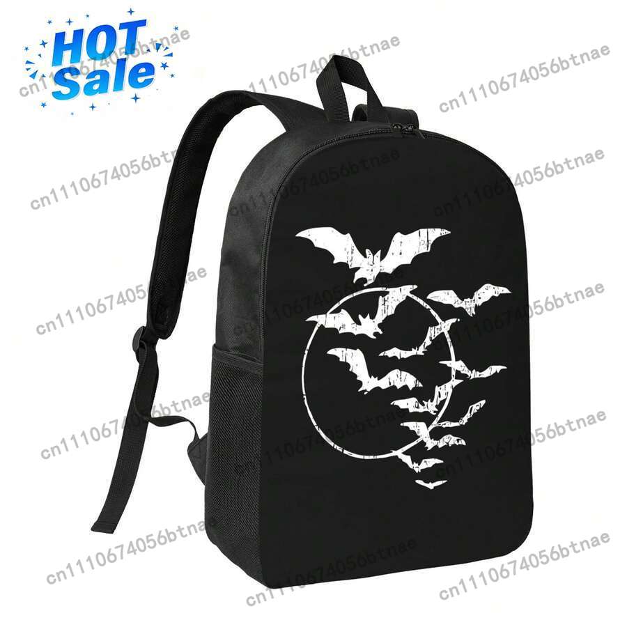 Laptop Bag Waterproof - Halloween Swarm Of Bats Volle Maan
