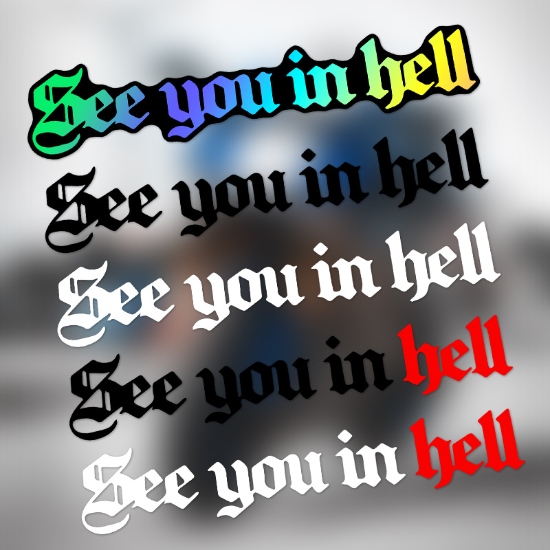 Laptop Unique Accessories - 1PC See in Hell Fun Unieke