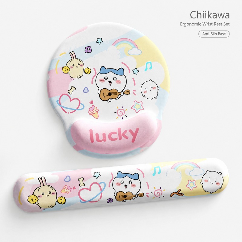 Laptop Accessories For Office - Schattig Chiikawa ergonomisch muismat polssteun zacht