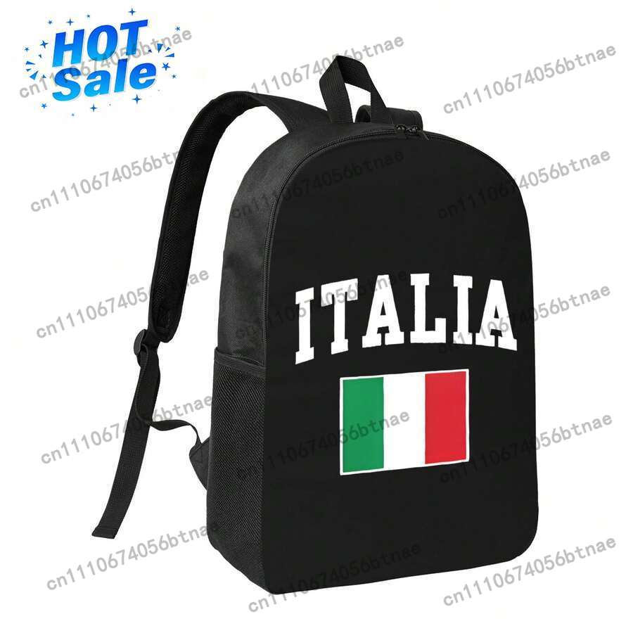 Laptop Bag Waterproof - Italia Flag-rugzak Waterdichte lichtgewicht laptoprugzak Schoudertas