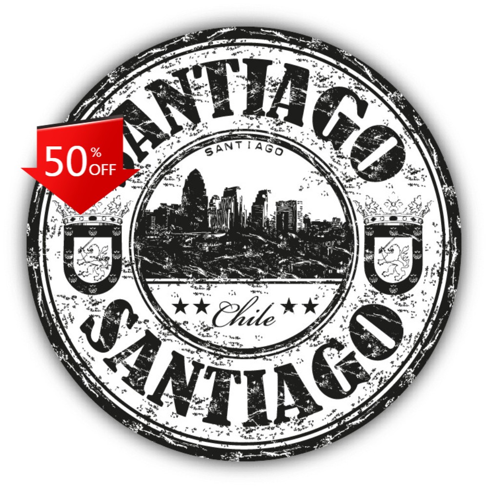 Laptop Unique Accessories - Santiago Chili Grunge Travel Aesthetic Auto