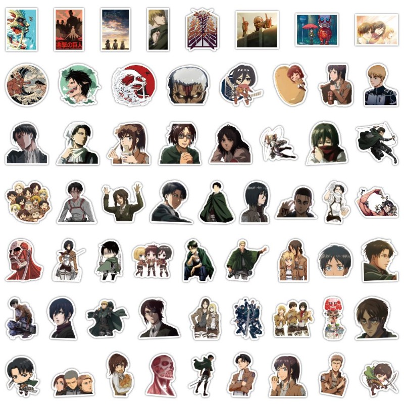 Laptop Accessories Case - 60 stuks Attack on Titan Anime