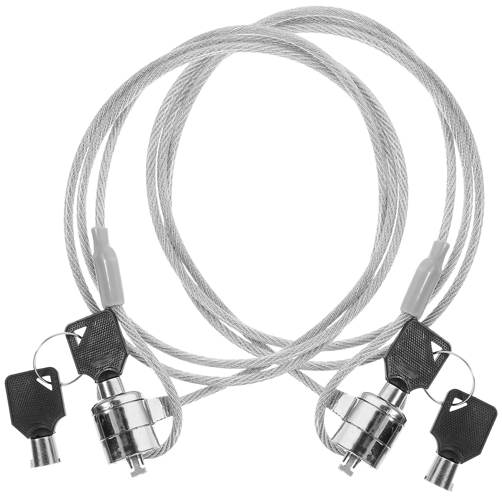 Laptop Lock Cable - 2 sets lichtgewicht vergrendelbare laptopbeveiligingskabelsloten 6ft