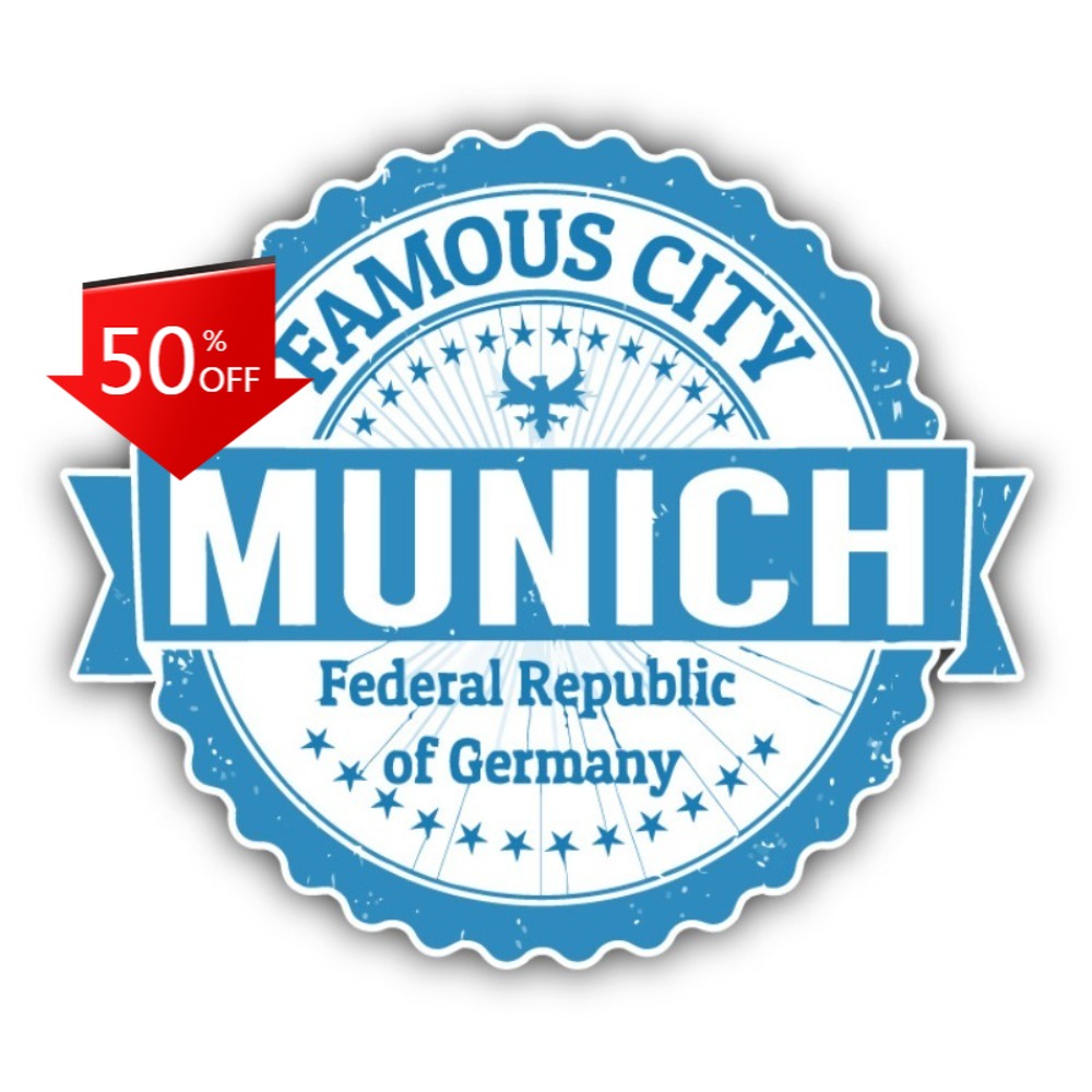 Laptop Unique Accessories - München stad Duitsland Grunge grappige auto