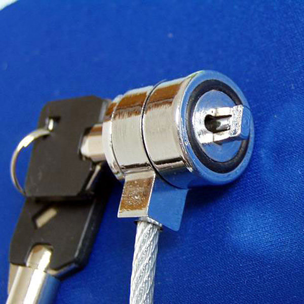 Laptop Lock Cable - Laptopbeveiligingsslot met sleutel, zware stalen kabel