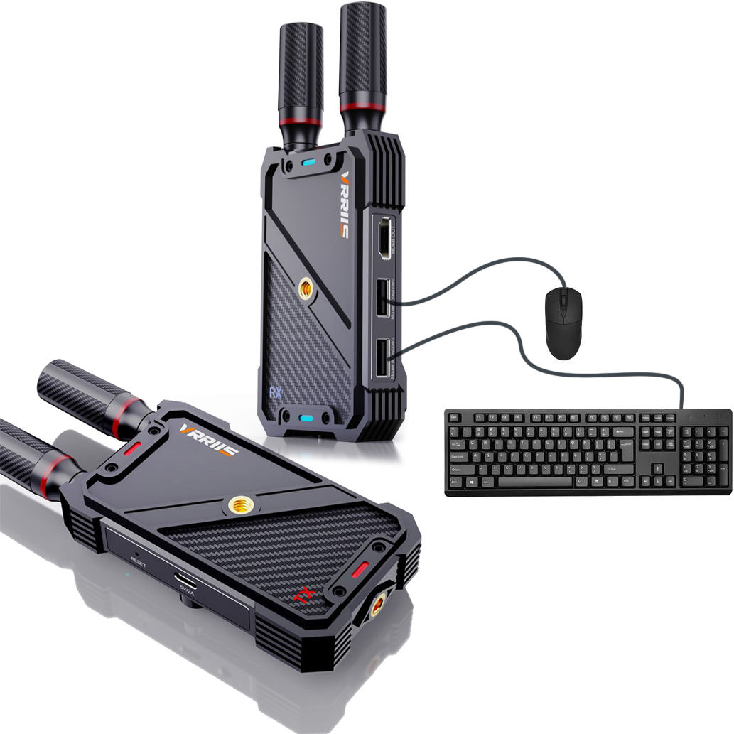Laptop Accessories Distributor - VRRIIS WL082K 400m Draadloze HDMI KVM