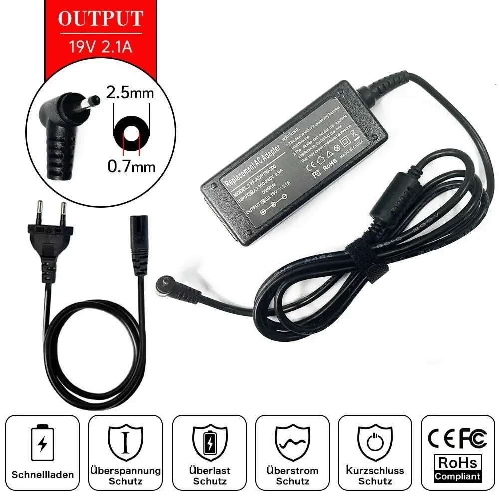 19V 2.1A 2.5mm * 0.7mm Laptop  - Laptop Accessories Shop recensie en prijs