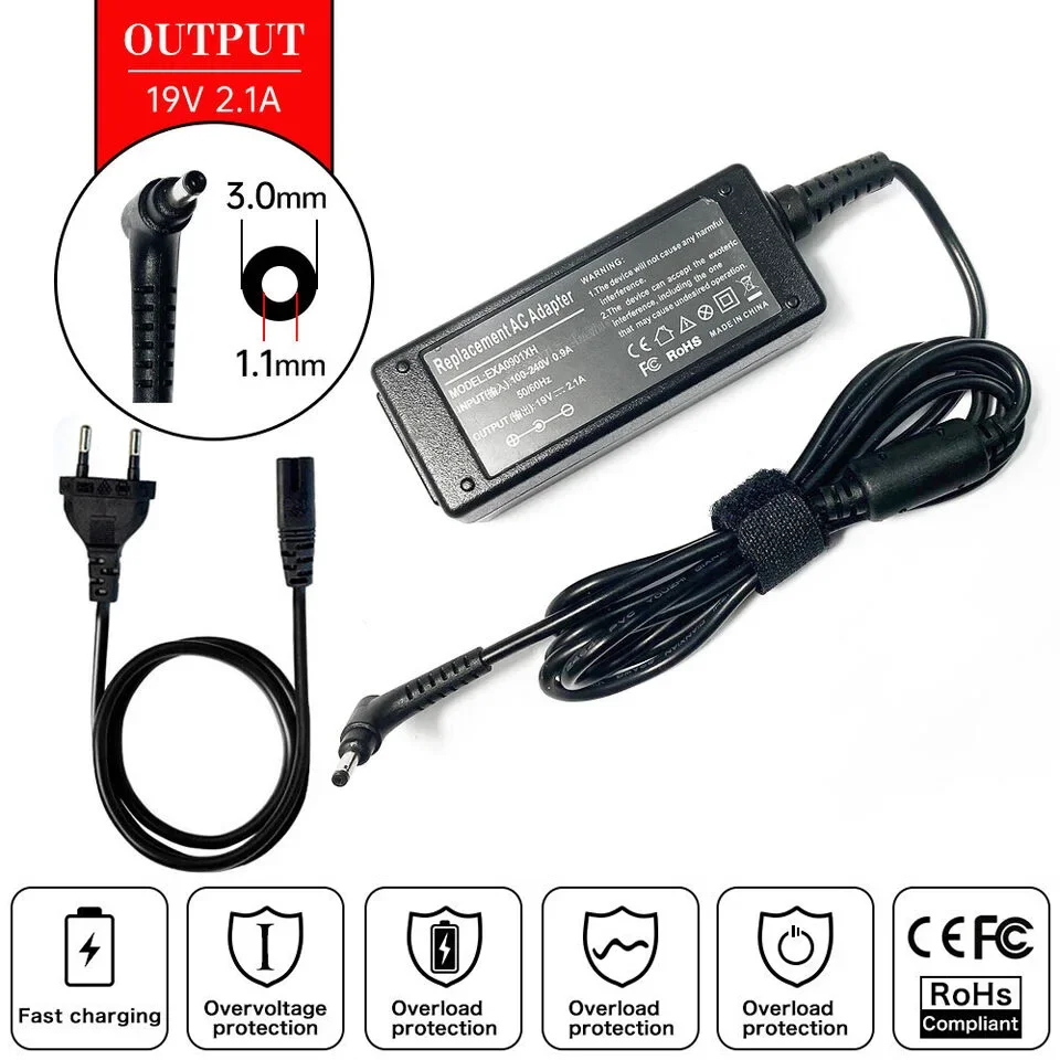 19 V 2.1A 40 W Laptop Ac Adapt - Laptop Accessories Shop recensie en prijs