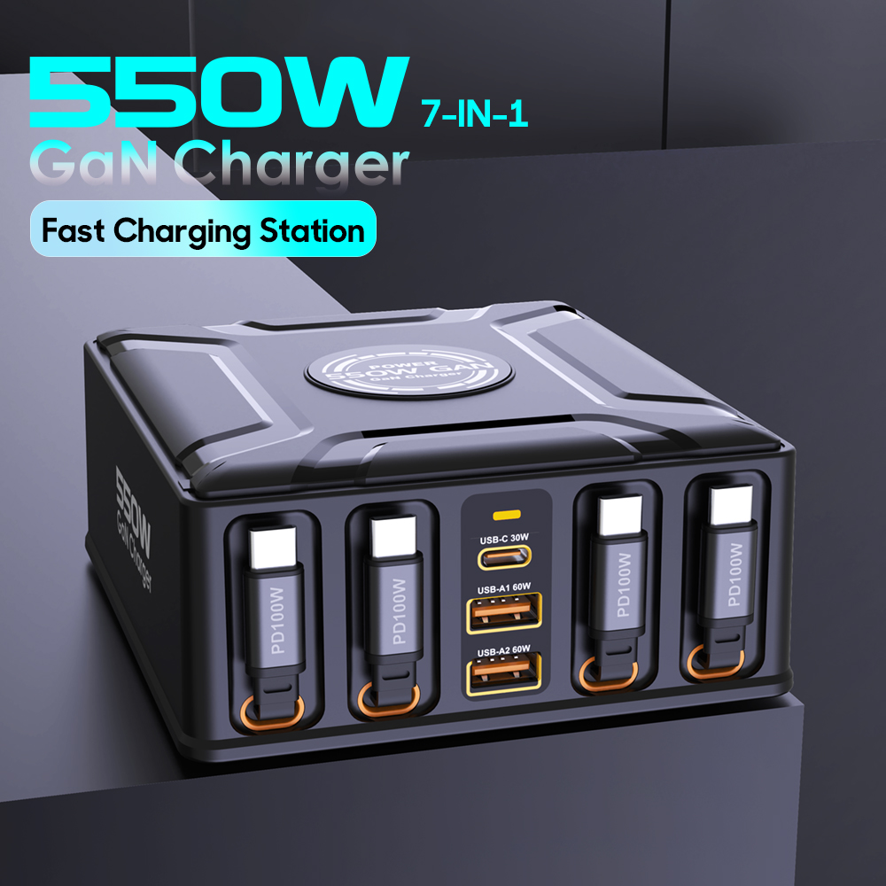 550W 7-in-1 oplaadstation met  - Laptop Lock Cable recensie en prijs