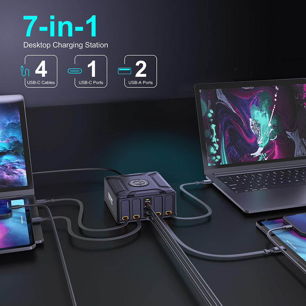 550W 7-in-1 oplaadstation met  - Laptop Lock Cable recensie en prijs