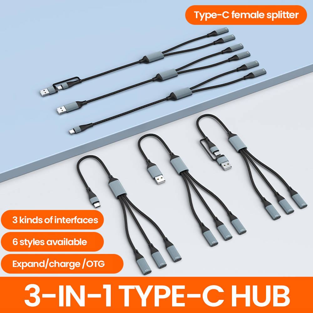 3 in 1 Type C Hub USB Hub USB  - Laptop Lock Cable recensie en prijs