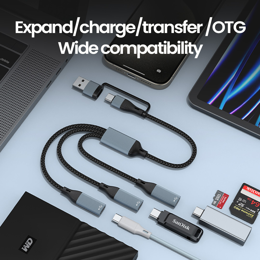 3 in 1 Type C Hub USB Hub USB  - Laptop Lock Cable recensie en prijs