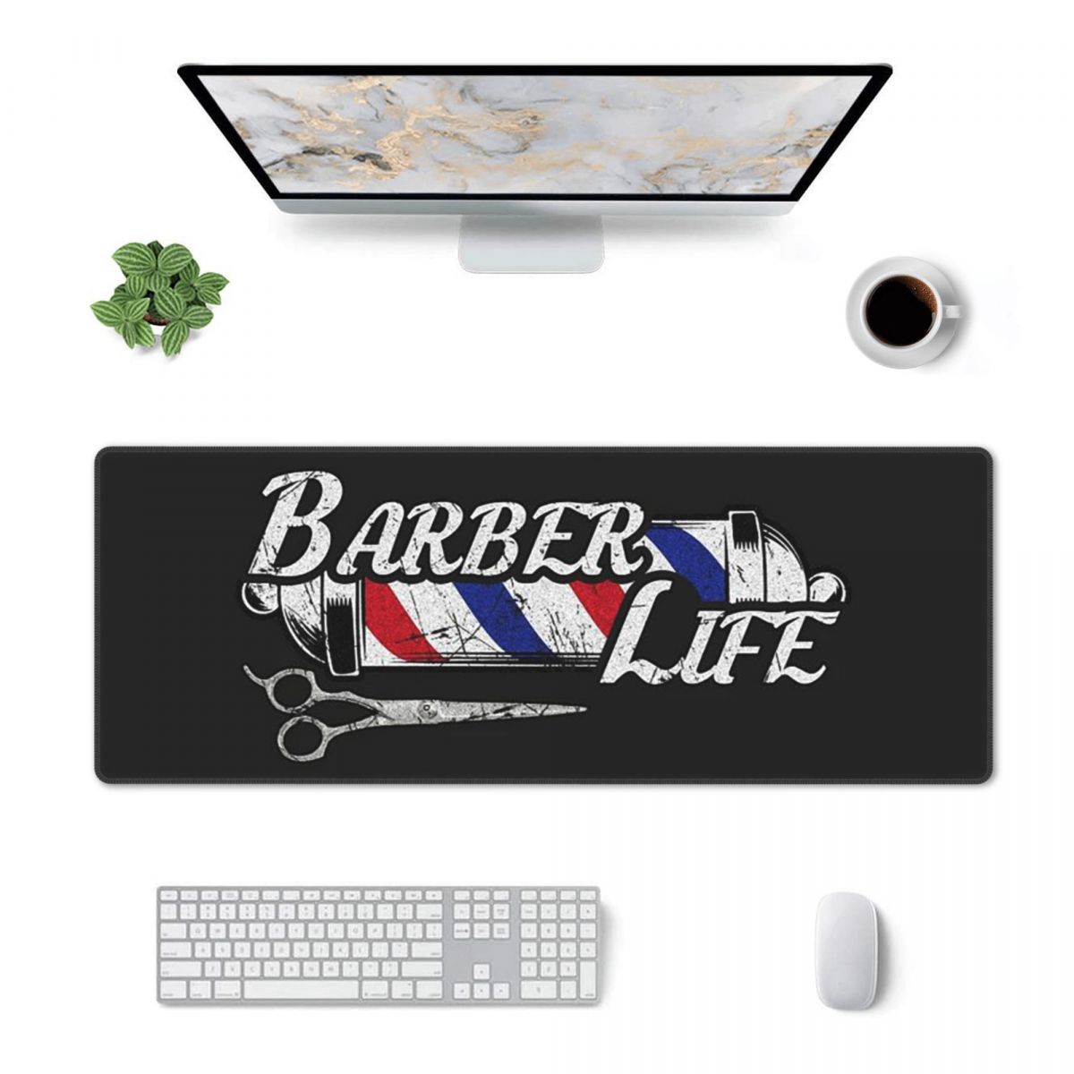 Grote muismat met kapperssalon - Laptop Accessories Shop recensie en prijs