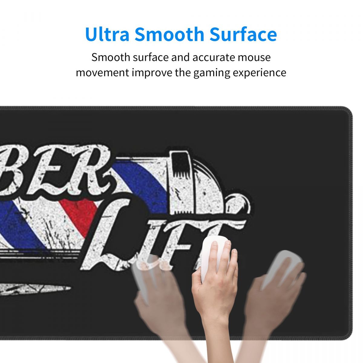 Grote muismat met kapperssalon - Laptop Accessories Shop recensie en prijs