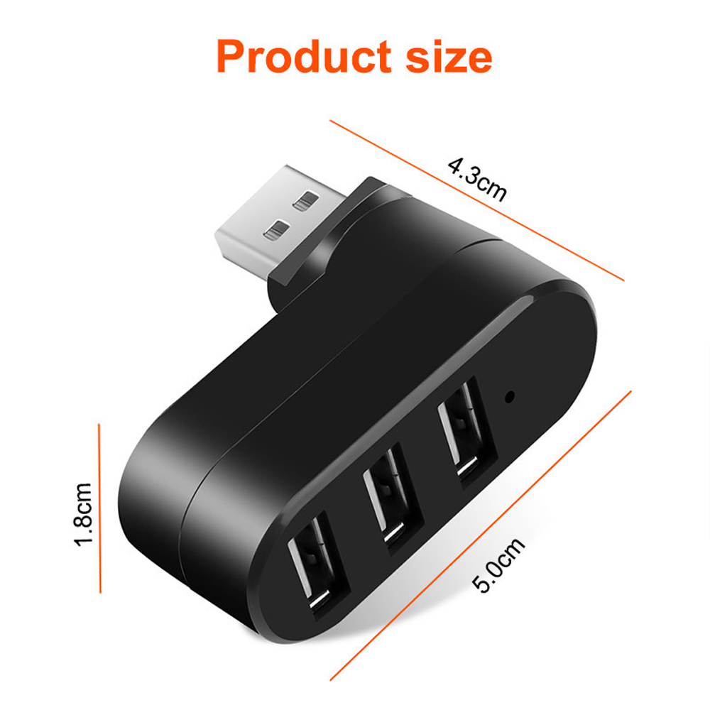 3 Port Multi 2.0 USB HUB Mini  - Laptop Accessories For Programmers recensie en prijs