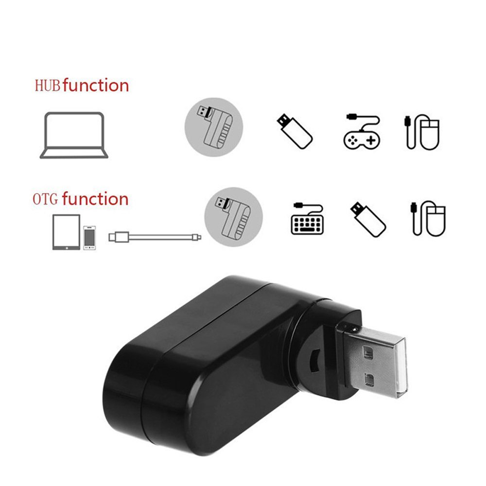 3 Port Multi 2.0 USB HUB Mini  - Laptop Accessories For Programmers recensie en prijs