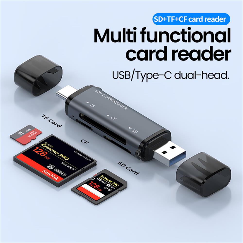 5 IN 1 USB-kaartlezer Type C M - Laptop Accessories For Programmers recensie en prijs
