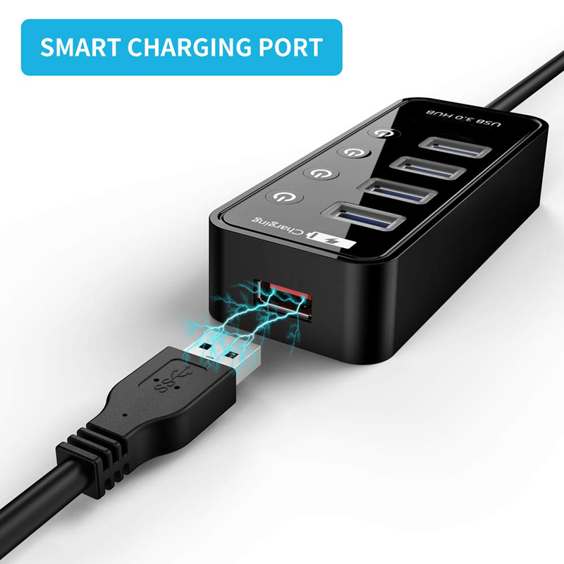 USB HUB 3.0 4 7-poorts smartph - Laptop Lock Cable recensie en prijs