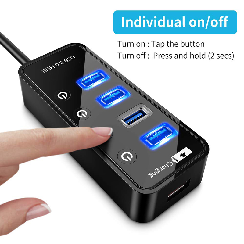 USB HUB 3.0 4 7-poorts smartph - Laptop Lock Cable recensie en prijs