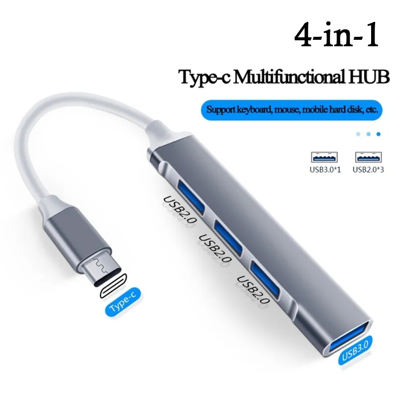 4-in-1 USB C HUB 3.0 Type C 3. - Laptop Accessories For Programmers recensie en prijs