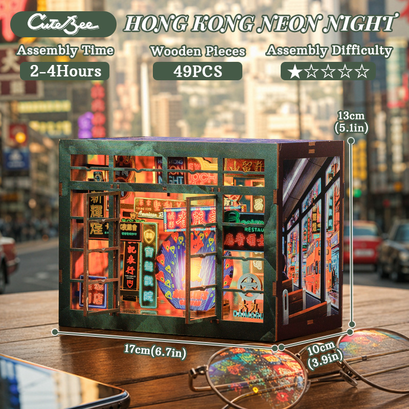 CUTEBEE 3D Houten puzzelboek N - Laptop Accessories Light recensie en prijs