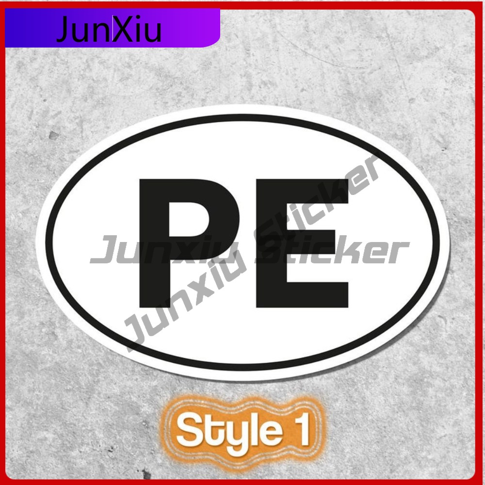 Peru PE Sticker Ovale Vlag Wat - Laptop Unique Accessories recensie en prijs