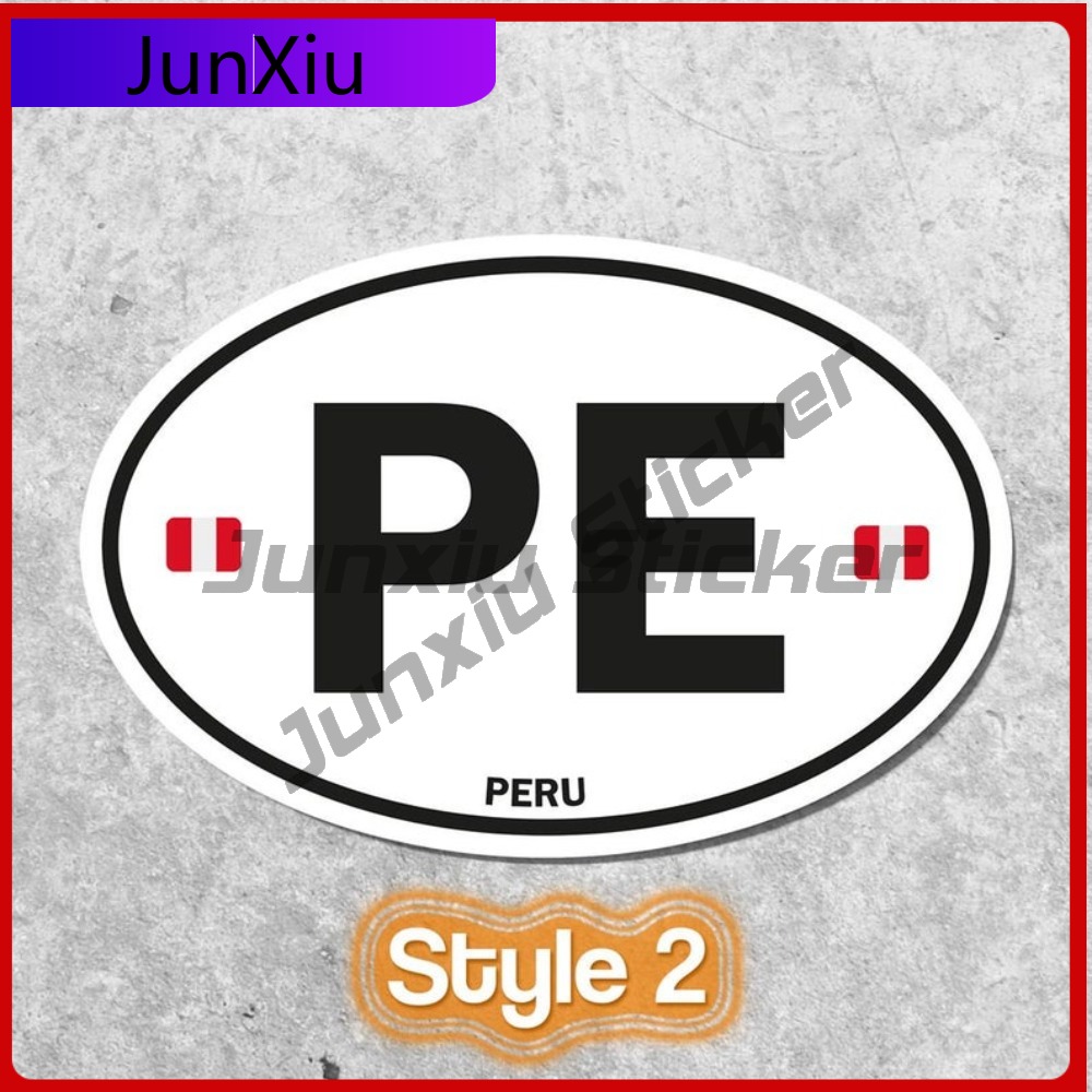 Peru PE Sticker Ovale Vlag Wat - Laptop Unique Accessories recensie en prijs