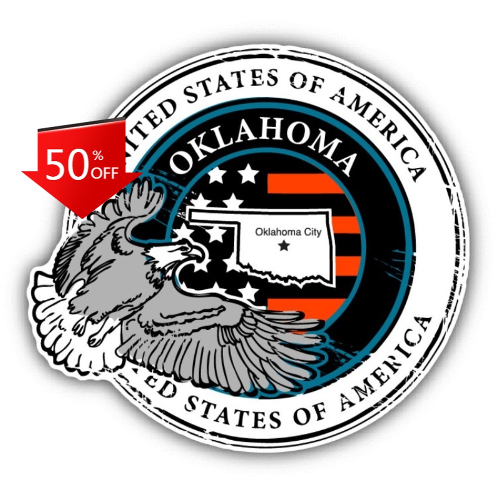 Oklahoma USA Grunge Rubber Est - Laptop Unique Accessories recensie en prijs